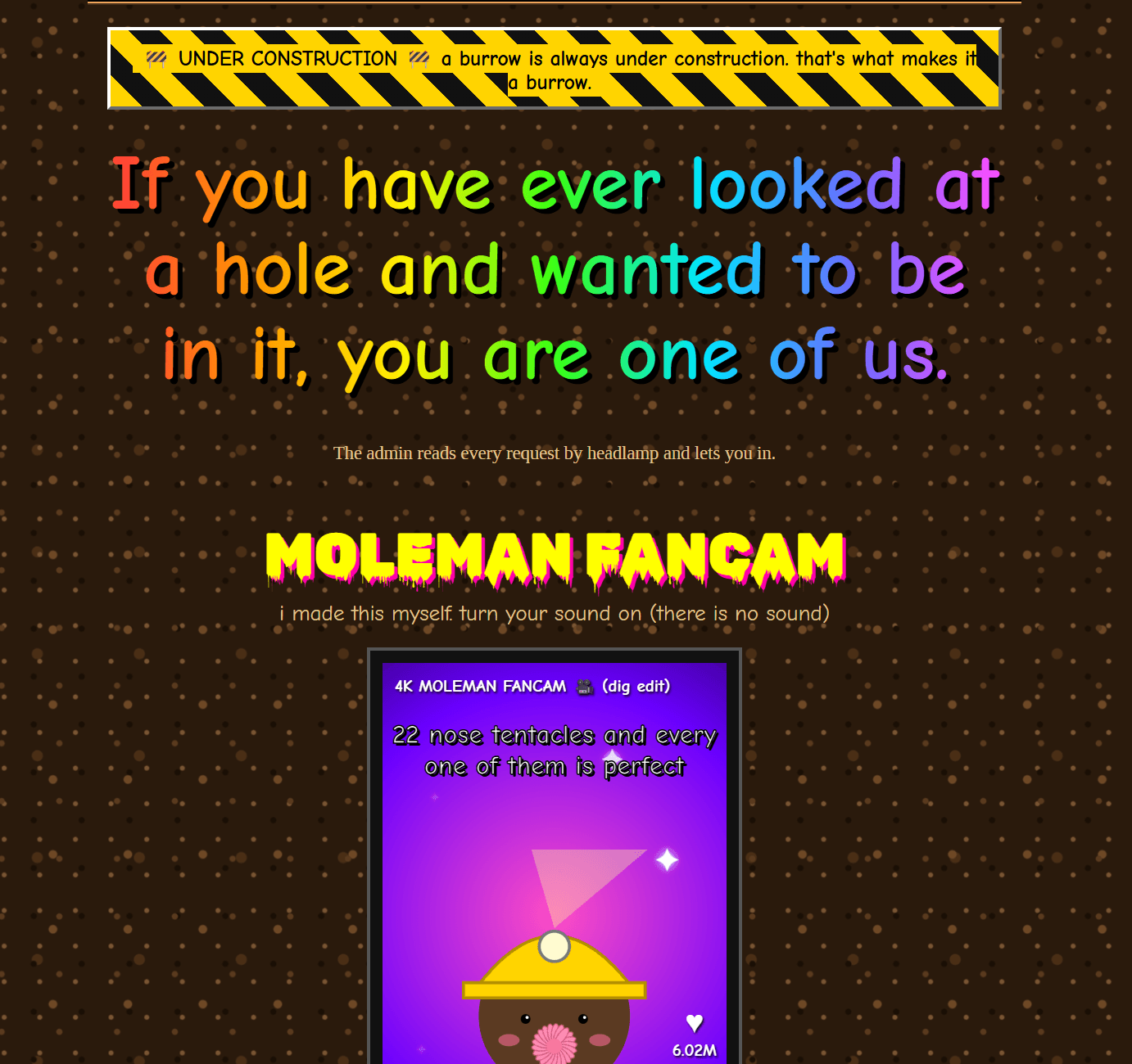 Mole fanpage delights