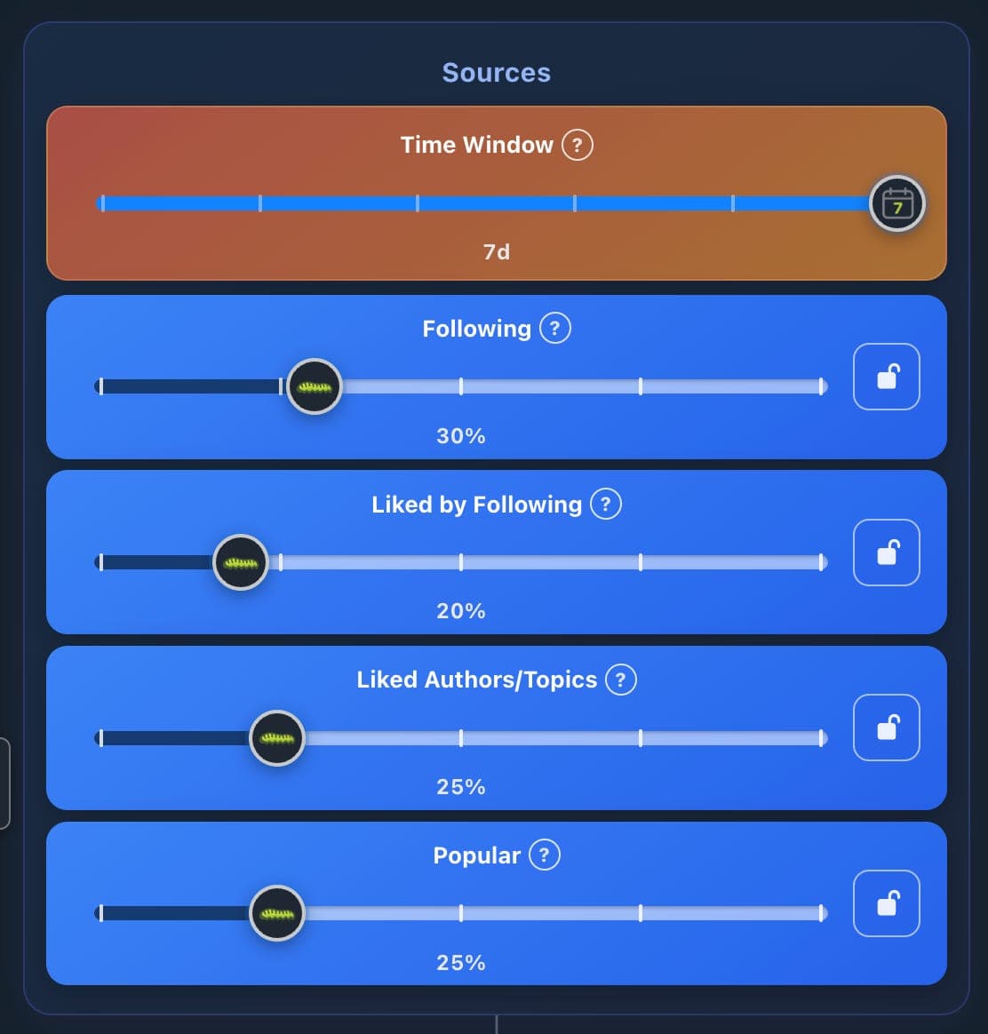 MySky settings panel, top half.